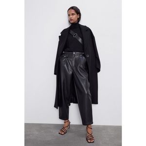Faux Leather Slouchy Pants